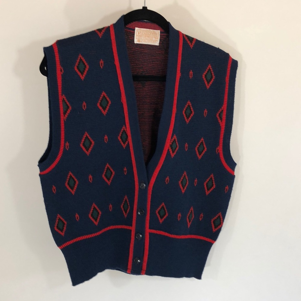 VTG 1970s Pendleton Wool Sweater Vest